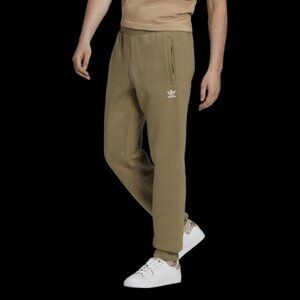 NWT Mens Adidas Originals Men's Trefoil Essentials Pants, Olive, Joggers